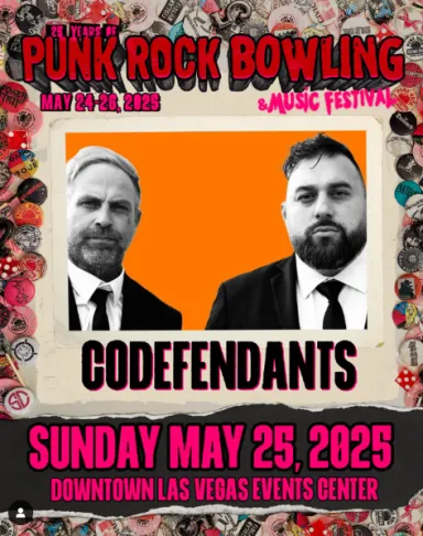 Catch Codefendants at Punk Rock Bowling 2025!
