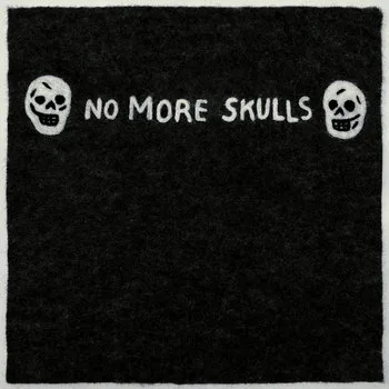 Album cover for 'No Thanks' by Gregory Pepper & His Problems, featuring white text 'NO MORE SKULLS' and two skulls on a black background.