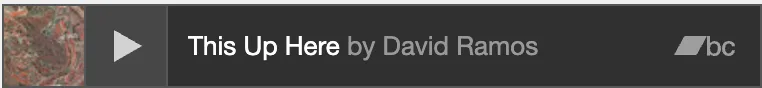Listen to David Ramos' This Up Here on Bandcamp